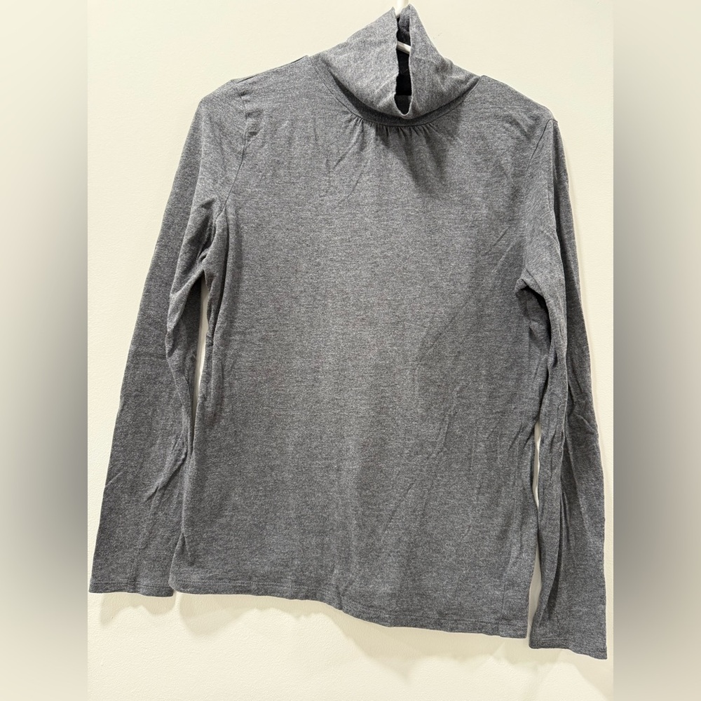 Talbots Women's Gray Turtleneck Top